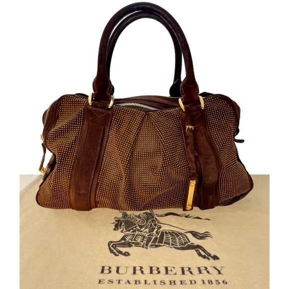 Burberry Handbags - BURBERRY
Prorsum Brown Leather Studded Ashbury Knight Satchel